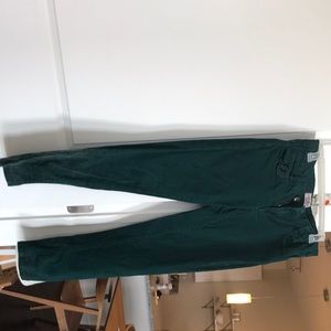 Trendy hunter green jeans